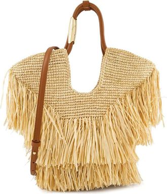 Zimmermann Goldentime Small Rafia Tote