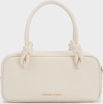 Charles & Keith Sammie Knotted-Handle Elongated Bag
