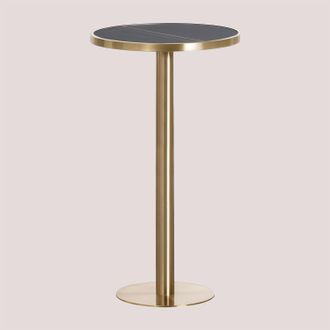 Sklum Sklum - Mesa Alta De Bar Redonda En Gres (&oslash;60 Cm) Manhattan