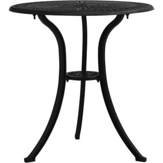 vidaXL Tavolo da Giardino Nero 62x62x65 cm in Alluminio Pressofuso - Vidaxl