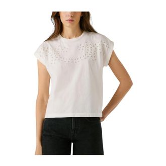 Pepe Jeans London Blouses, female, White, Size: XS Mina Blouse