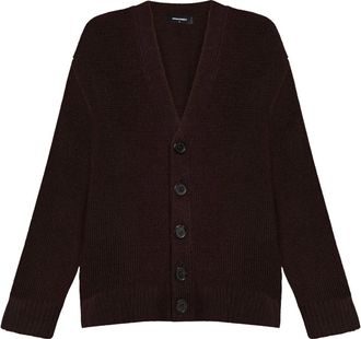 Dsquared2 Brown Wool Cardigan