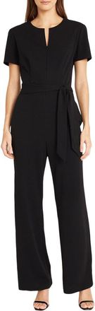 Donna Morgan Flare Leg Jumpsuit in Black at Nordstrom Rack, Size 0