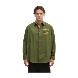 Undercover Relaxed Shirt - Heren - Overhemden - Groen - Maat: L Katoen