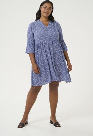 Kaffe Curve Jurk A-shape blue white