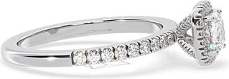The Diamond Store Beatrice Diamond Halo Engagement Ring 18K White Gold 1ct G/VS2