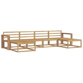 vidaXL Conjunto De Sof&aacute;s De Exterior 6 Pcs Blanco Vidaxl