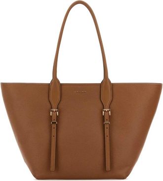 Michael Kors Karamel Leren Winkel Tas - Dames - Shoppers - Bruin - ONE Size - Leer - Tassen