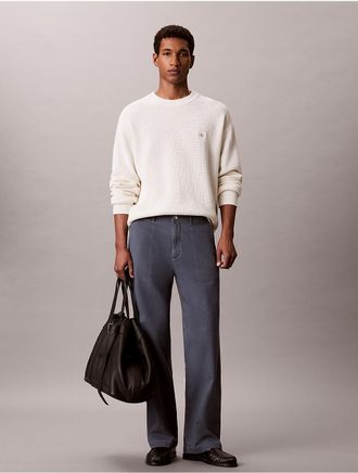 Calvin Klein Jeans Calvin Klein Mens Relaxed Straight Utility Pants - Blue - 31