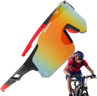 Generic Sport Sunglasses Glasses - Interchangeable Lens, Lightweight Frame, UV400 Protection, Wrap Around Eyewear | Outdoor Protective Gear For Men Women Spor