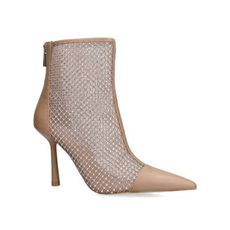 Steve Madden Womens Arlette Tms Boots - Beige Fabric - Size UK 7