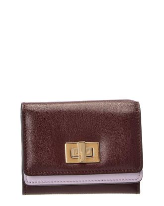 Fendi Fendi Way Small Leather Trifold Wallet