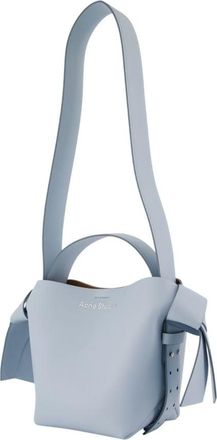 Acne Studios Unisex Musubi Mini R Shopper Bag Leather Blue Calfskin Totes-shopping-bags