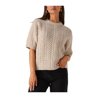 Selected Dames, Tops, Beige, Maat: S Wol