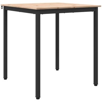 vidaXL Dining Table Natural 70 x 70 x 75 cm Solid Pine Wood vidaXL