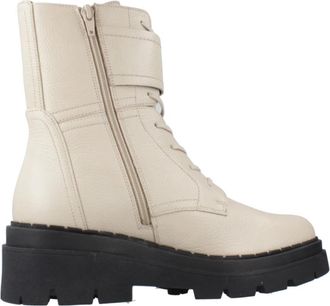 Geox Stijlvolle Veterschoenen voor Vrouwen - Dames - Veterlaarzen - Beige - 39 EU - Schoenen