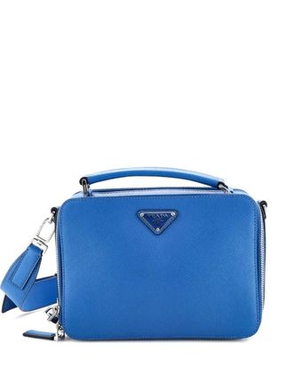 Prada Brique Saffiano Leather Small crossbody bag - Blue