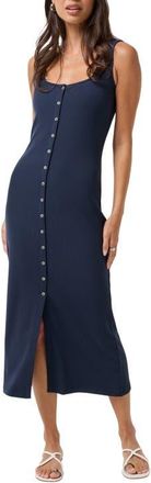 Travis Mathew Cloud Rib Sleeveless Maxi Sundress in Navy Blazer at Nordstrom, Size X-Large