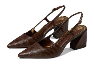 Vince Camuto Sindree High Womens Heels Chocolate : 8 M, Leather/Rubber
