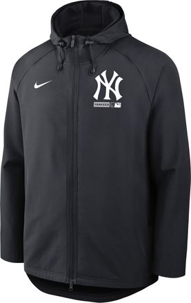 Nike New York Yankees Authentic Collection Nike Mens Therma-FIT MLB Full-Zip Hooded Jacket in Blue | 04HC11L5NK-FHP