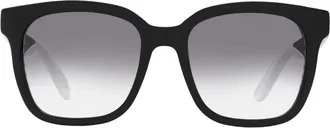 Alexander McQueen AM0295SK002 Grey Gradient Lenses Sunglasses - Black