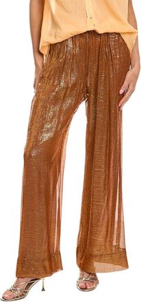 Forte_Forte Forte_Forte Metallic Silk-Blend Pant