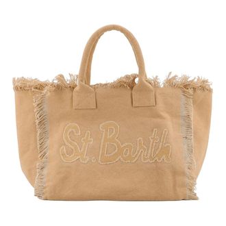 MC2 Saint Barth Vanity Patch - Shoulder Bag - female - MC2 Saint Barth - Shopping Bags - Beige - ONE SIZE - Bags