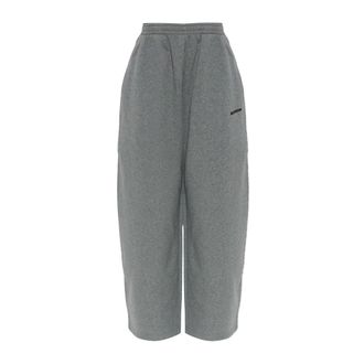 Balenciaga Barrel Sweatpants - Dames - Broeken - Grijs - Maat: XS Katoen