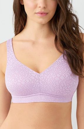 Wacoal Inside Job Wireless Bra in Lavender Sage at Nordstrom, Size 38Ddd