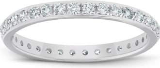 Pompeii3 1/2ct Diamond Wedding Ring Womens Eternity Band 10k White Gold