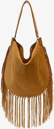 Isabel Marant Womens Shoulder Bag Oskan Suede Brown