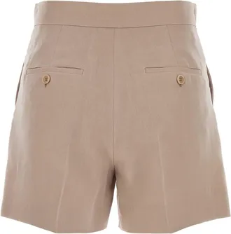 Max Mara Womens Antiqued Silk Aerosi Shorts Sabbia Exterior