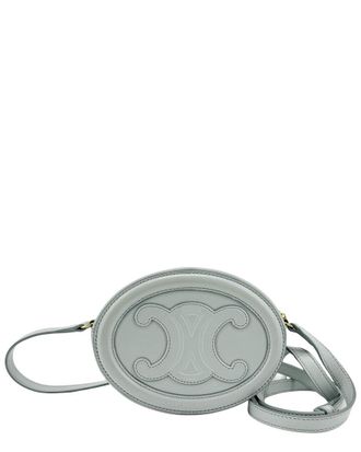 Celine Celine Blue Calfskin Oval Cuir Triomphe Crossbody (Authentic Pre-Loved)