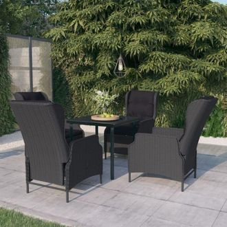 vidaXL Juego De Comedor De Jard&iacute;n 5 Piezas Gris Oscuro Vidaxl