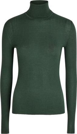 Gabriela Hearst Peppe Roll-neck Cashmere-blend top - Green - S (UK8-10 / S)