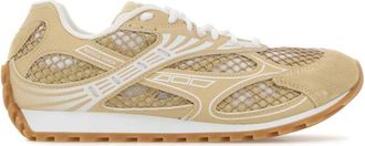 Bottega Veneta Beige Lace Up Sneakers