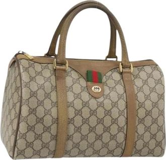 Gucci Pre-owned Handbags, female, Beige, Size: ONE SIZE Pre-owned Vintage Handbag