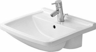 Duravit Duravit - Lavabo Semisuspendido Starck 3 55cm, Con Rebosadero, 0310550000