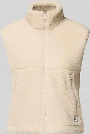 Noisy May Weste aus Teddyfell mit Stehkragen Modell MASEY in Sand Melange, Gr&ouml;&szlig;e XL