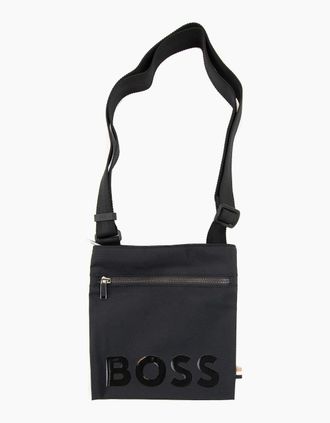 HUGO BOSS Mens Hugo Boss Catch Printed Logo Envelope Bag Black 001 - Size: OS