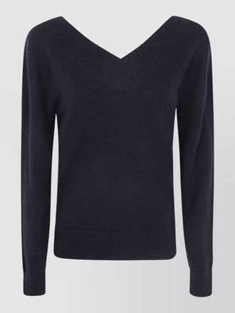 Tom Ford cashmere off shoulder v neck sweater