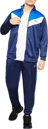 Slazenger Lichtgewicht trainingspak met chevronpatroon voor heren (Royaal Blauw, Wit)