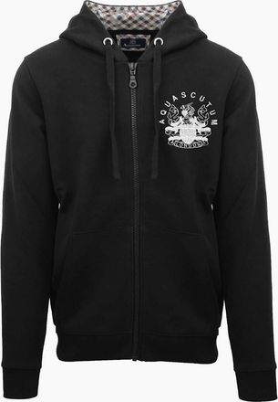 Aquascutum Mens Zp + Hoody S - Black - Size: 2X large