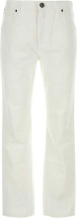 Balmain White Straight Leg Jeans
