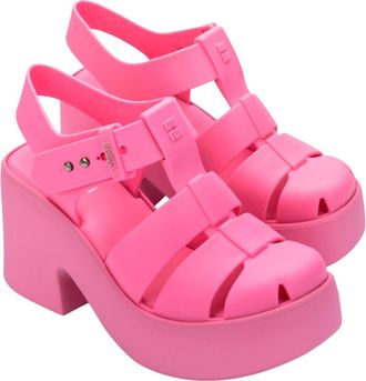 Melissa Lulu Platform Fisherman Sandal in Matte Pink at Nordstrom, Size 10