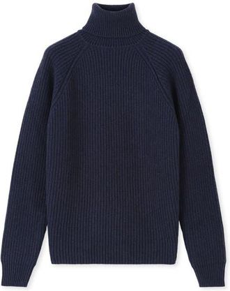 Fortela Oslo Merino Wool High Neck Sweater in Blue at Nordstrom, Size X-Large Eu
