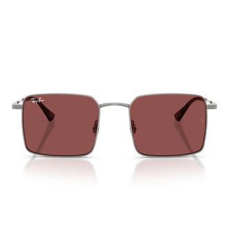 Ray-Ban Sunglasses Rb3782 004/75 Idan Gunmetal/Dark Violet Unisex
