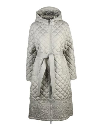 K-Way Sage Green Quilted Polyester Down Jacket