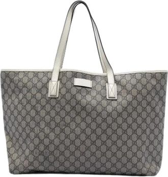 Gucci Pre-owned Tote Bag - Dames - Vintage Shopper - Beige - ONE Size - Leer - Vintage