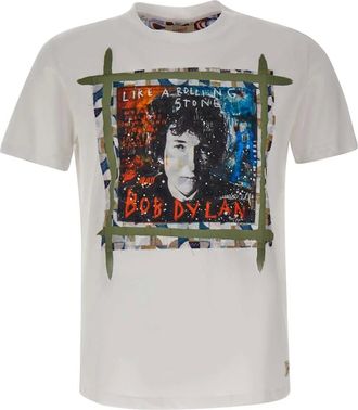 Bob Tops, Heren, Wit, S, Katoen, Icon T-Shirt